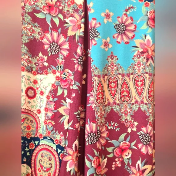 Johnny Was Thena Box Pleat Short Sleeve Swing Tee Size M - Picture 4 of 6